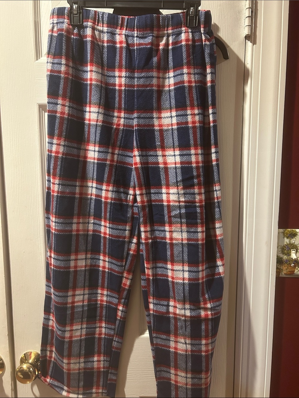 Kids Navy, Red & White Plaid Pajama Pants - Cozy Sleepwear